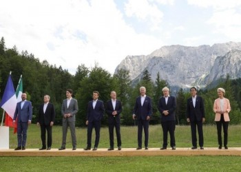  لبنان اليوم - زعماء قادة الدول السبع المجتمعين في ألمانيا يسخرون من الرئيس بوتين