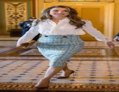  لبنان اليوم - الملكة رانيا بإطلالات كلاسيكية راقية في جولتها بواشنطن