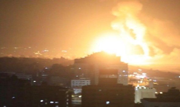 استشهاد 4 فلسطينيين جراء قصف إسرائيلي على مخيم المغازي في قطاع غزة
