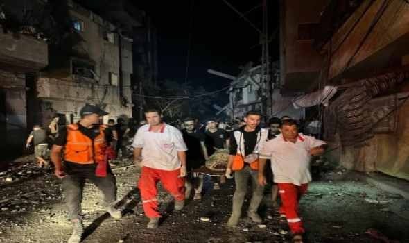 عمل بطولي لا يتوقف لطاقم الهلال الأحمر الفلسطيني في غزة