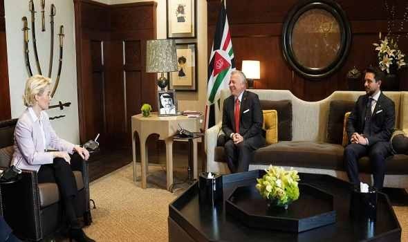  لبنان اليوم - ملك الأردن يُحذر من انفجار الأوضاع في المنطقة ويؤكد لفون دير لاين ضرورة التحرك فوراً لوقف إطلاق النار في غزة