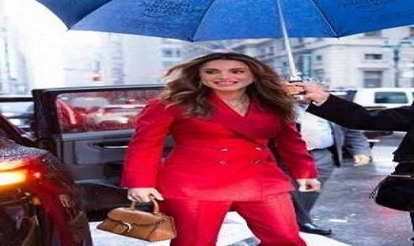  لبنان اليوم - البدلات الرسمية الملونة زينت إطلالات الملكة رانيا هذا العام