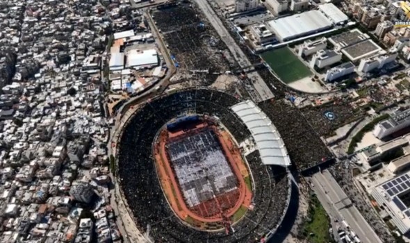  لبنان اليوم - تحليق مكثف للطائرات الإسرائيلية وتصعيد عسكري وسط مراسم تشييع حسن نصر الله وصفي الدين في بيروت