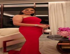  لبنان اليوم - منى زكي تتألق بالأحمر والأسود في أمسية فخمة جمعت النجمات في دبي