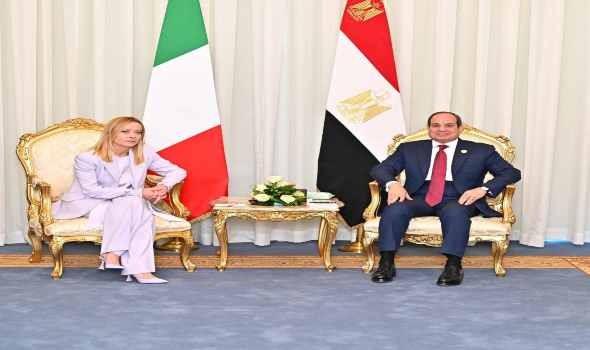  لبنان اليوم - الرئيس السيسي يلتقي رئيسة وزراء إيطاليا ويؤكد أهمية تعزيز التعاون الثنائي ودعم جهود وقف إطلاق النار في غزة