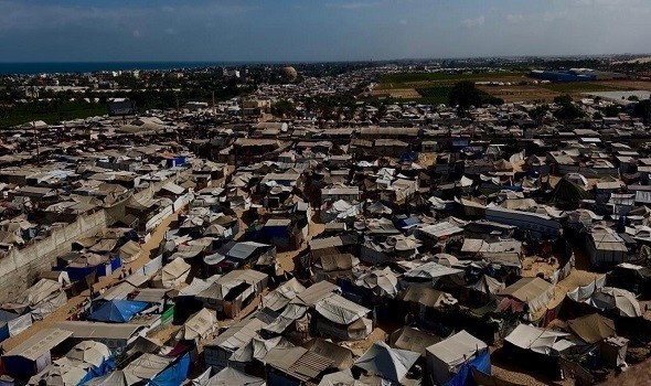  لبنان اليوم - أمطار غزيرة تغرق خيام النازحين في خان يونس بقطاع غزة